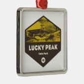 Lucky Peak Staat Park Idaho Ornament Aus Metall (Rechts)
