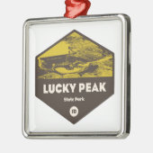 Lucky Peak Staat Park Idaho Ornament Aus Metall (Links)