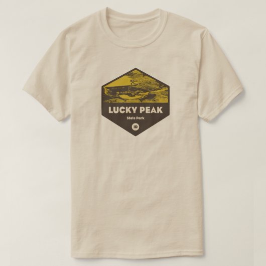 Lucky Peak Staat Park Idaho T-Shirt (Design vorne)