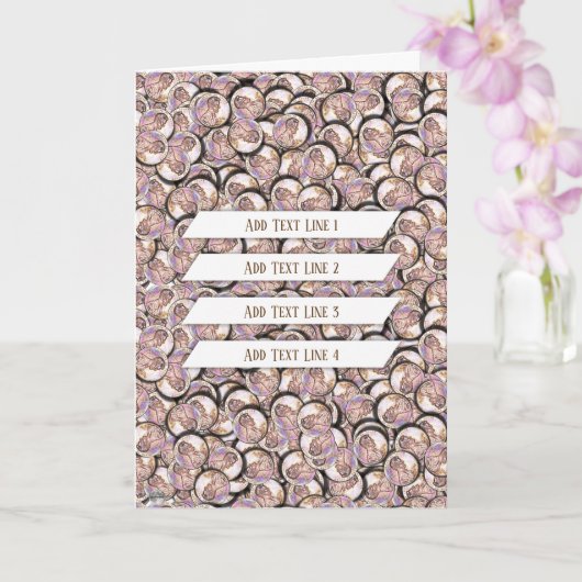 Lucky Pennies Karte (Orchidee)