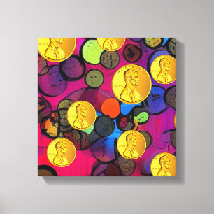 Lucky Pennies Leinwanddruck