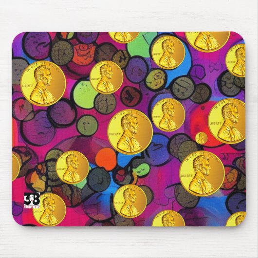 Lucky Pennies Mousepad (Vorne)