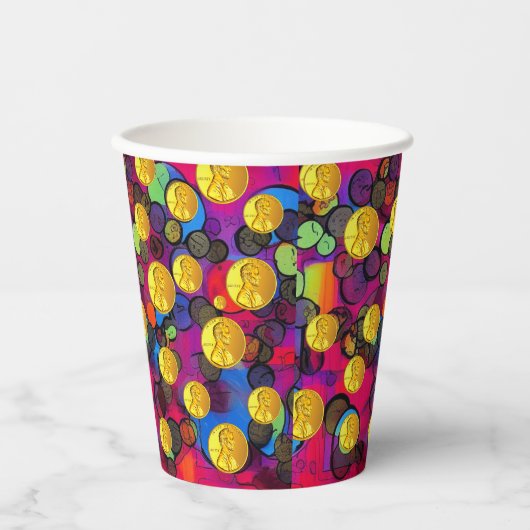 Lucky Pennies Pappbecher (Vorderseite)