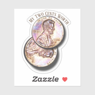 Lucky Penny Day Aufkleber