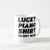 Lucky Piano Shirt Do Not Wash Kaffeetasse (VorderseiteRechts)