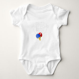 Lucky Ping Pong Funny für Tischtennis Spieler Baby Strampler