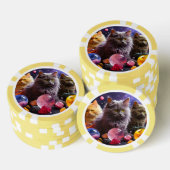 Lucky Pocker Chips für Katzen Liebhaber (Stapel)