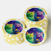Lucky Pocker Chips für Katzen Liebhaber (Stapel)