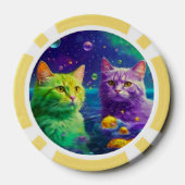 Lucky Pocker Chips für Katzen Liebhaber (Rückseite)