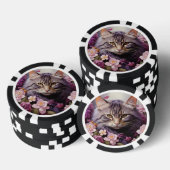 Lucky Pocker Chips für Katzen Liebhaber (Stapel)