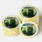 Lucky Pocker Chips für Katzen Liebhaber (Stapel)