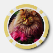 Lucky Pocker Chips für Katzen Liebhaber (Rückseite)