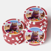 Lucky Pocker Chips für Katzen Liebhaber (Stapel)