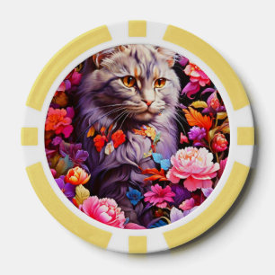 Lucky Pocker Chips für Katzen Liebhaber