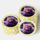 Lucky Pocker Chips für Katzen Liebhaber (Stapel)