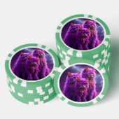 Lucky Pocker Chips für Katzen Liebhaber (Stapel)