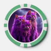 Lucky Pocker Chips für Katzen Liebhaber (Vorderseite)