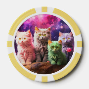 Lucky Pocker Chips für Katzen Liebhaber