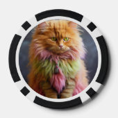 Lucky Pocker Chips für Katzen Liebhaber (Rückseite)