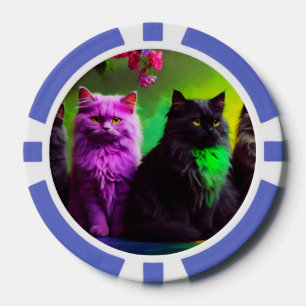 Lucky Pocker Chips für Katzen Liebhaber