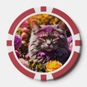 Lucky Pocker Chips für Katzen Liebhaber (Vorderseite)