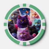Lucky Pocker Chips für Katzen Liebhaber (Vorderseite)