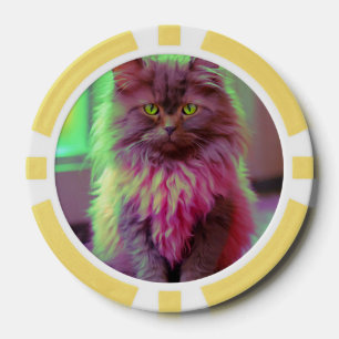 Lucky Pocker Chips für Katzen Liebhaber