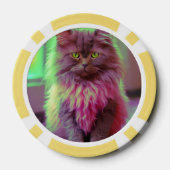 Lucky Pocker Chips für Katzen Liebhaber (Rückseite)
