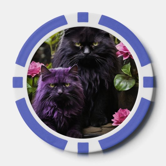 Lucky Pocker Chips für Katzen Liebhaber (Vorderseite)