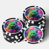 Lucky Pocker Chips für Katzen Liebhaber (Stapel)