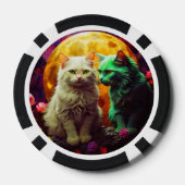 Lucky Pocker Chips für Katzen Liebhaber (Rückseite)