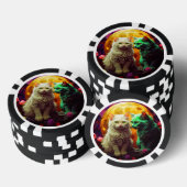 Lucky Pocker Chips für Katzen Liebhaber (Stapel)