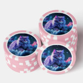 Lucky Pocker Chips für Katzen Liebhaber (Stapel)