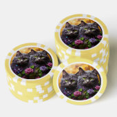 Lucky Pocker Chips für Katzen Liebhaber (Stapel)
