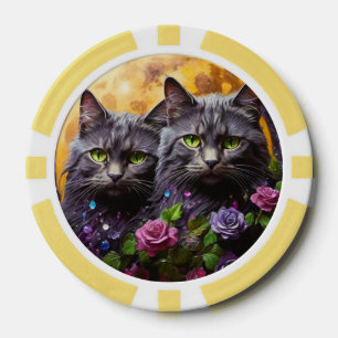 Lucky Pocker Chips für Katzen Liebhaber