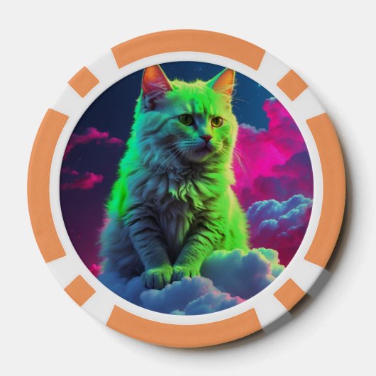 Lucky Poker Chips for Cat Lovers (Rückseite)