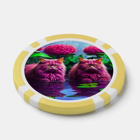 Lucky Poker Chips for Cat Lovers (Einzeln)