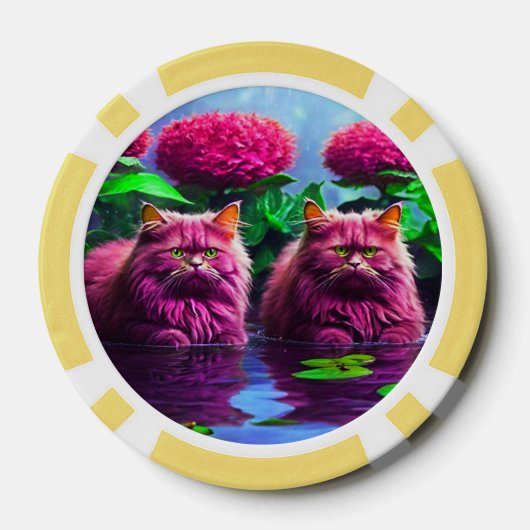 Lucky Poker Chips for Cat Lovers (Rückseite)