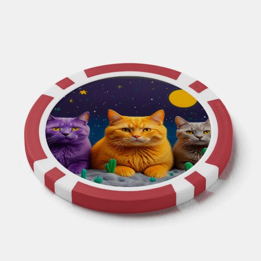 Lucky Poker Chips for Cat Lovers (Einzeln)