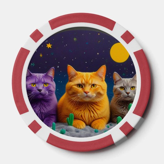 Lucky Poker Chips for Cat Lovers (Rückseite)