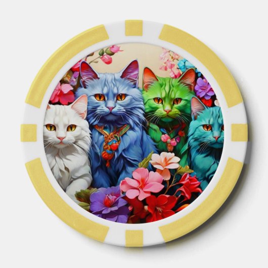 Lucky Poker Chips for Cat Lovers (Vorderseite)