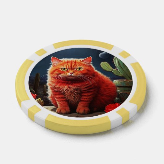 Lucky Poker Chips for Cat Lovers (Einzeln)