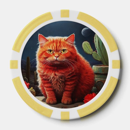Lucky Poker Chips for Cat Lovers (Vorderseite)