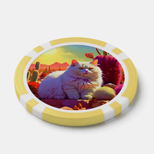 Lucky Poker Chips for Cat Lovers (Einzeln)