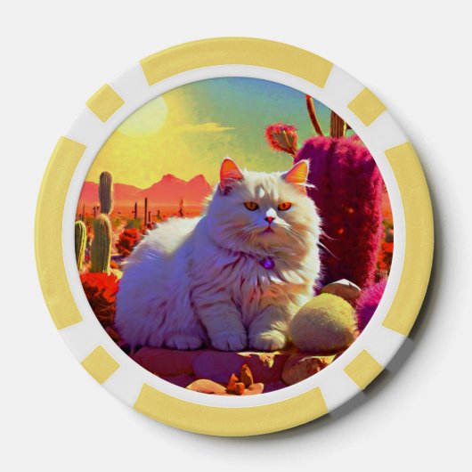 Lucky Poker Chips for Cat Lovers (Rückseite)