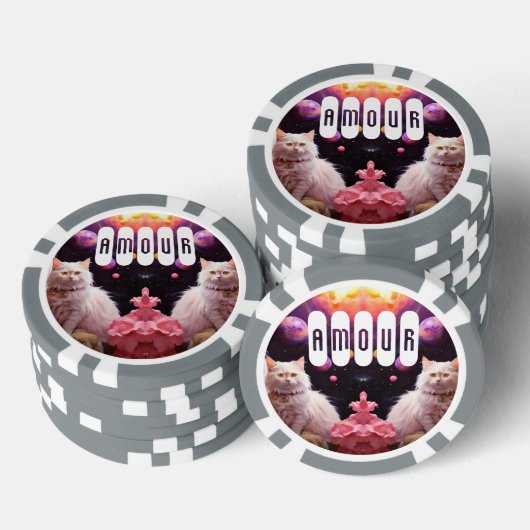 Lucky Poker Chips for Cat Lovers (Stapel)