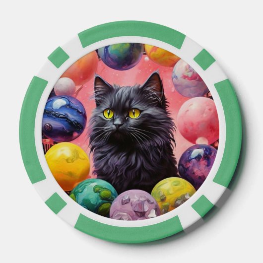 Lucky Poker Chips for Cat Lovers (Rückseite)