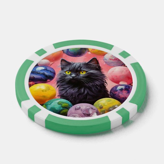 Lucky Poker Chips for Cat Lovers (Einzeln)