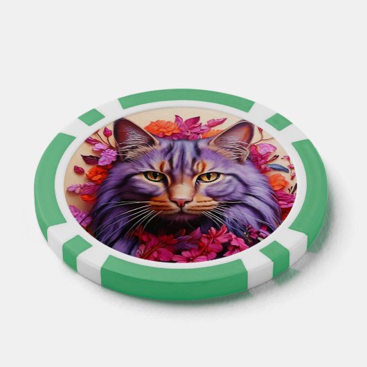Lucky Poker Chips for Cat Lovers (Einzeln)