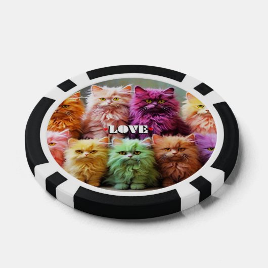 Lucky Poker Chips for Cat Lovers (Einzeln)